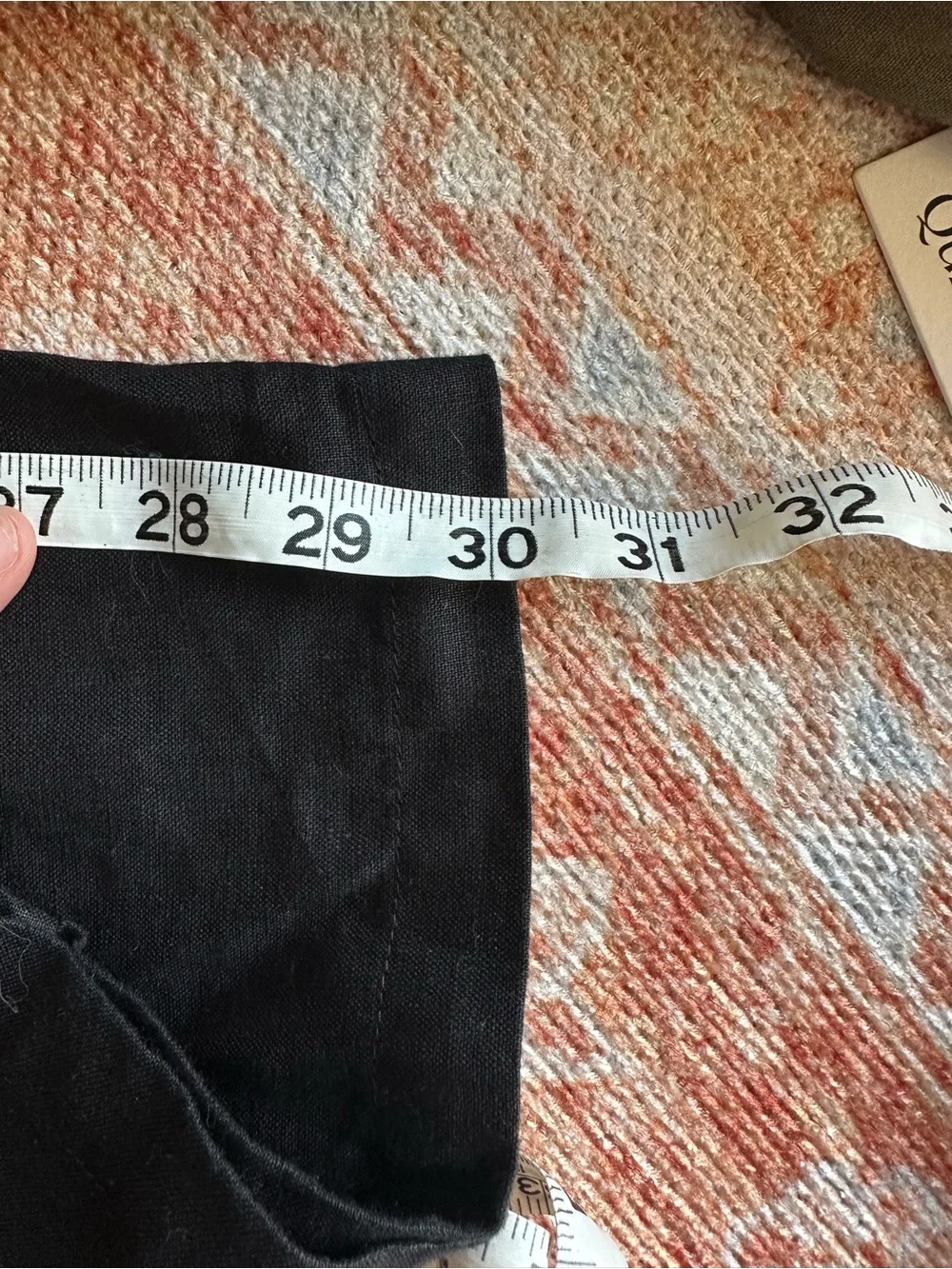 Quince 100% European Linen Pleated Trouser black size 10